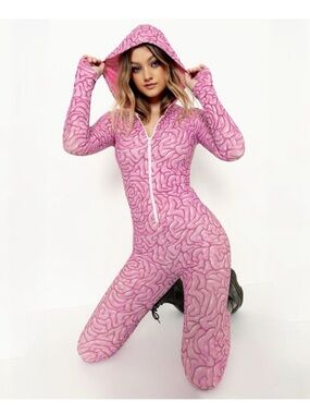BlackMilk Brain Print Catsuit - Size Medium